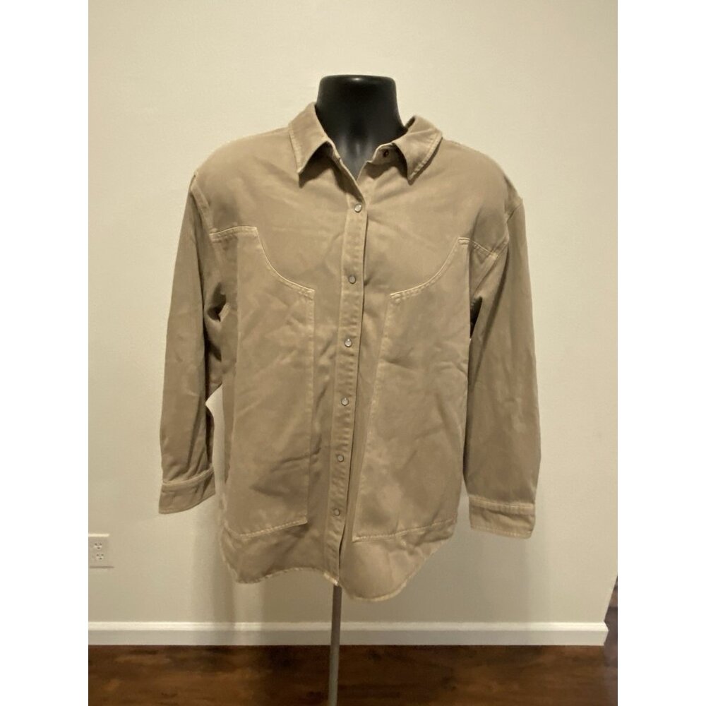 Wild Fable Mens Thick Shirt Long Sleeve Pearl Snaps